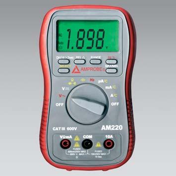Multímetro Multímetro AM8C Mini multímetro analógico Medida de corriente, tensión y resistencia Medida de frecuencia Comprobación de batería Selección de rango manual Escala con espejo Amplia gama de