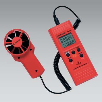 Medio ambiente Medio ambiente TMA10A Anemómetro Medida de velocidad del aire (m/s) Medida de caudal del aire (m3/s) Medida de temperatura datos) Medida de valor MEDIO y MÍN/MÁX (puede desactivarse)