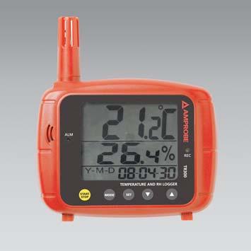 Medio ambiente Medio ambiente TR300 Registrador digital de temperatura y humedad relativa Medida de temperatura Medida de humedad relativa Registrador de datos Instrumento para supervisión de la