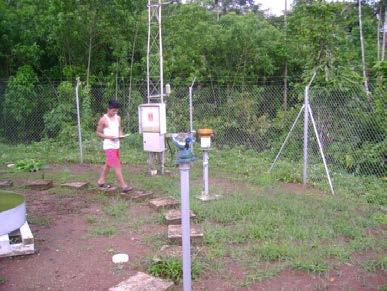 Foto: Estación meteorológica Payamino, automática y convencional Inspección de la