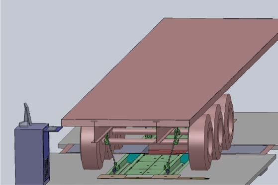 5.2. ESPECIFICACIONES TÉCNICAS DEL SIMULADOR DE CARGA Los elementos funcionales del simulador son los siguientes: carriles empotrados en el suelo con fosos.