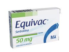 EQUIVAC Sertralina EQUIVAC 50 MG CAJA C/14 TABLETAS La sertralina es un antidepresivo