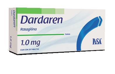 DARDAREN Fluoxetina Rasagilina DARDAREN 1 MG CJA C/30 TABLETAS Está indicado para el tratamiento de la Enfermedad de Parkinson, como monoterapia