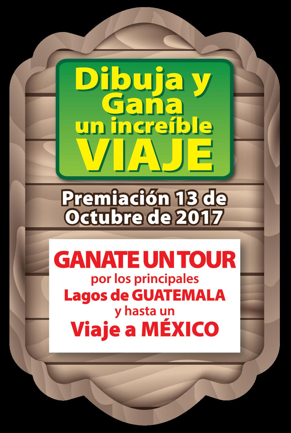 Los niños ganadores del primer lugar se les entrega como premio adicional un tour por los principales lagos de Guatemala