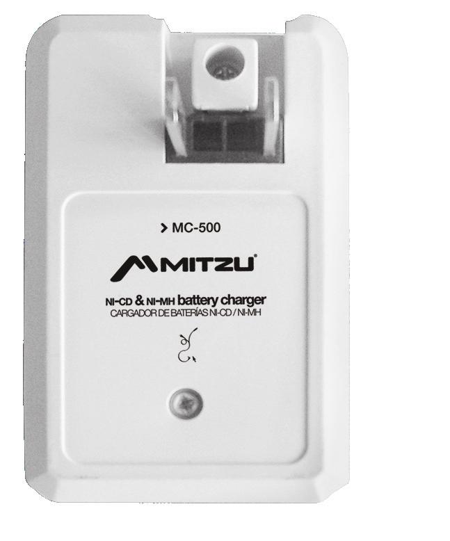 MC-600 Incluye: 4 baterías Ni Cd "AA" de mah Baterías compatibles: