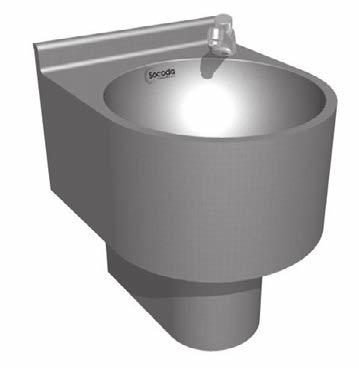 20 20 Aséptika Nota: Los lavamanos no incluyen grifería, asesórese de la grifería apta para su producto de selección. Comercial 320 y 420 Grifería a mesón 0.38 m 0.48 m 0.32 m 0.42 m 0.35 m 0.