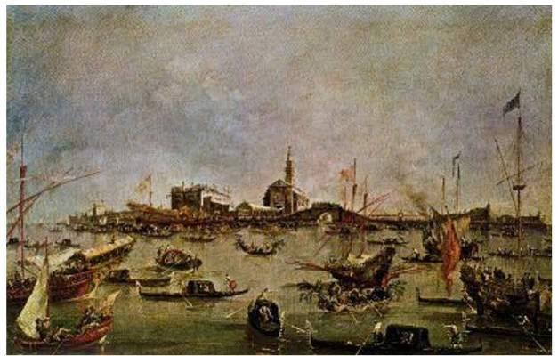 FRANCESCO GUARDI - Nació en Venecia. - Su padre y dos de sus hermanos, fueron también pintores y se formó en el taller familiar - Pintó exclusivamente paisajes y vedutte.