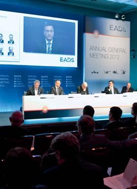 EVENTOS Tom Enders, Consejero Delegado de EADS, se dirige a los accionistas en Munich, 4 de Julio de 2012.