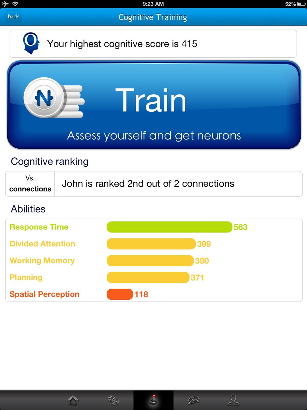 CogniFit Brain Fitness Mejora tu memoria y concentración con juegos adictivos diseñados para que puedas realizar un seguimiento de tu progreso.