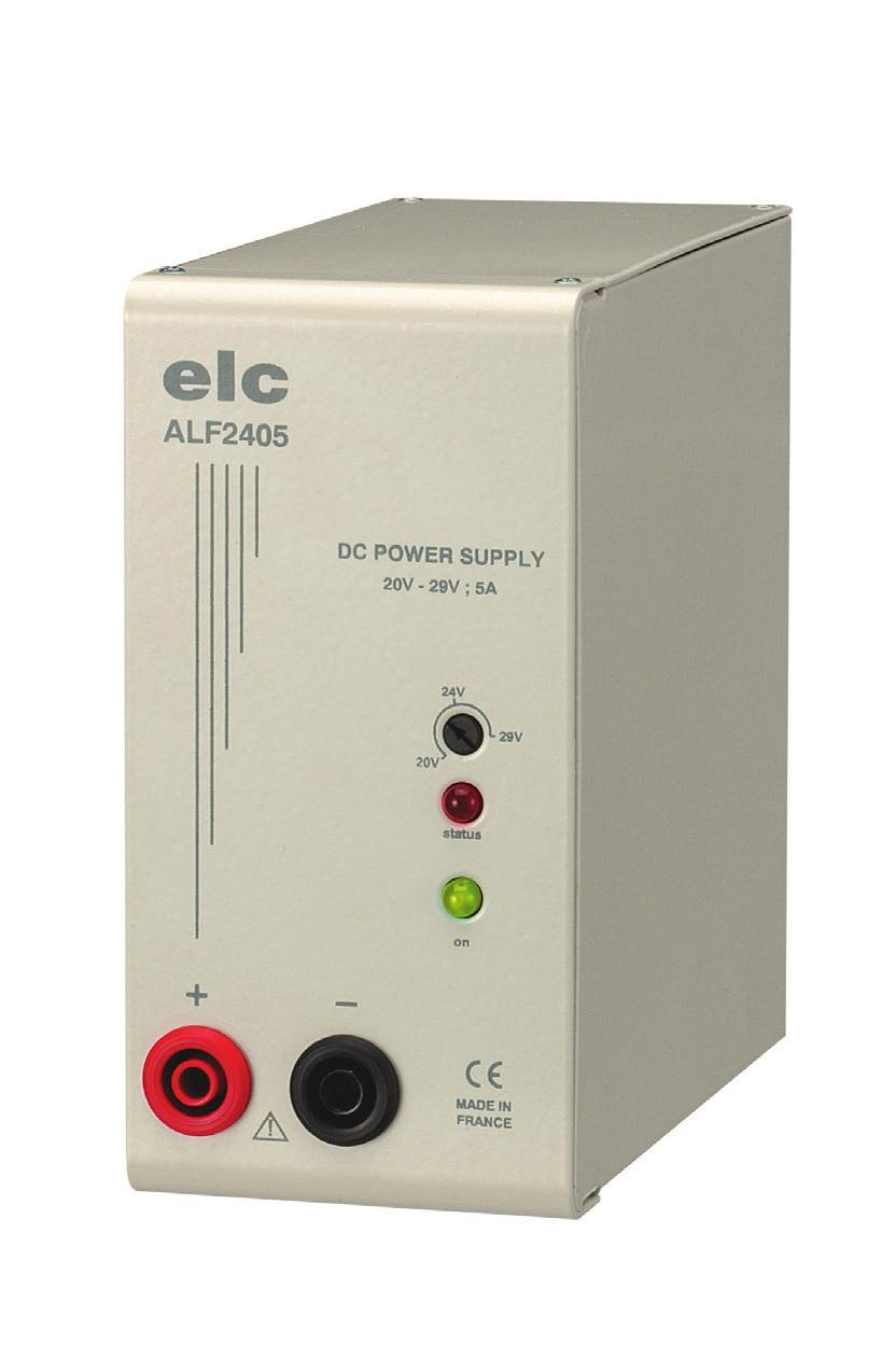 3760244880215 24 V ALF2405 CONFORME: EN 61000-3-2. Corrector de potencia activo integrado (PFC). PRÁCTICA: tensión de salida ajustable de 20 a 29V.