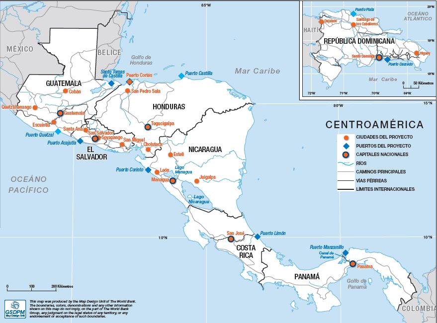 Doing Business en Centroamérica y la República Dominicana 2015 22 ciudades y 10 puertos 7 capitales 15 ciudades nuevas 7 puertos principales y 3 puertos secundarios 4 Indicadores de