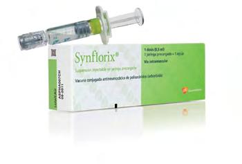 Synflorix Posología 5 6 semanas a 6 meses* EDAD 7 a 11 meses 12 meses a 5 años Primovacunación 3 dosis con un intervalo de al menos 1 mes entre ellas 2 dosis con un intervalo de al menos 1 mes entre