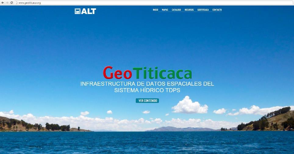 II. SITIO WEB GEOTITICACA Para acceder al sitio web GeoTiticaca, ingrese a la página web http://www.geotiticaca.