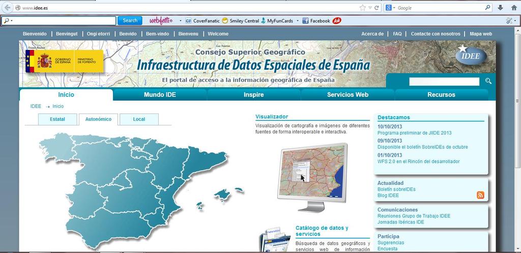 Infraestructura de Datos Espaciales de España Figura 3.7.