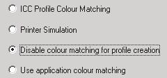 Si está utilizando la concordancia de color de la aplicación, seleccione [Utilizar concordancia de color de la aplicación]. Esta opción desactiva toda la administración de colores de la impresora.