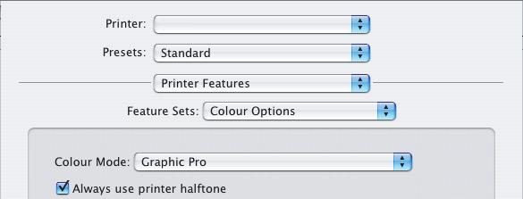 MAC OS X impresora y utilizar la concordancia de color de la impresora. 1. Elija [Archivo] [Imprimir]. 1 2 3 4 2.