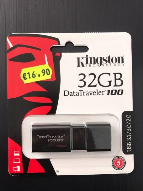 Pendrive 16 GB, Kingston.