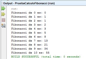 CODIGO: public class CalculoFibonacci { public long fibonacci( long numero ) { if ( ( numero == 0 ) ( numero == 1 ) ) // casos base return numero; else // paso recursivo return fibonacci( numero - 1