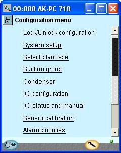Configuración - continuación Ajustar control de compresores 1. Ir a Menú de Configuración 2. Seleccionar Grupo de aspiración El menú de configuración en Service Tool ha cambiado ahora.