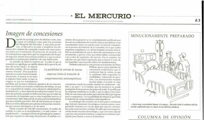 PRENSA El Mercurio, lunes