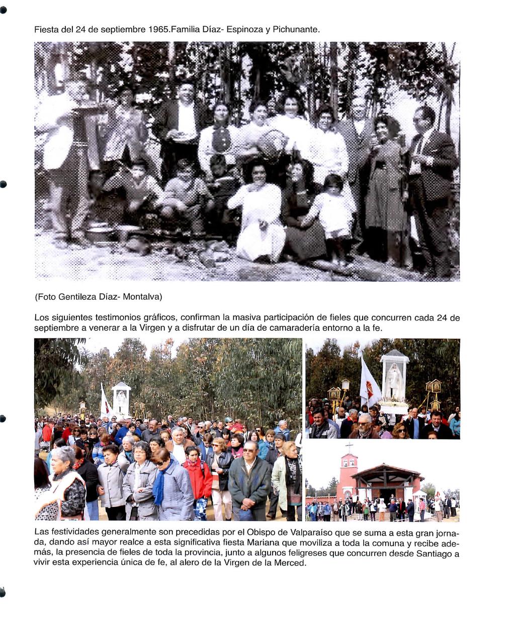 Fiesta de! 24 de septiembre 1965.Familia Díaz- Espinoza y Pichunante.
