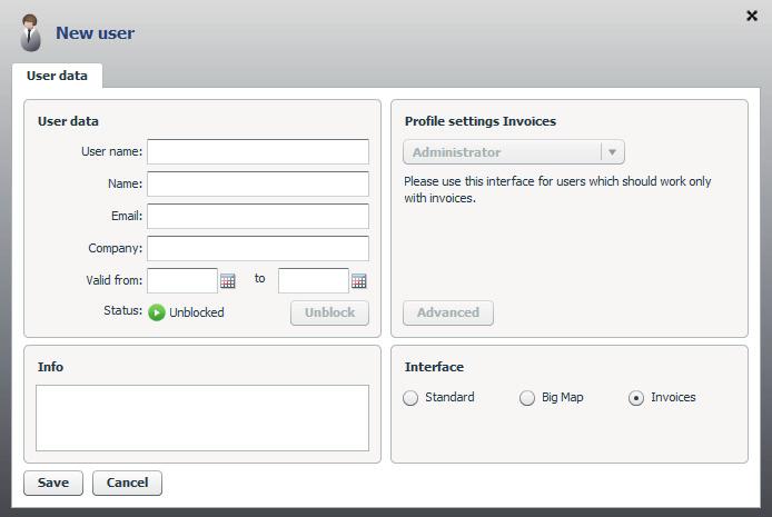 Interfaz exclusiva para facturas Su personal de contabilidad puede obtener un permiso independiente para WEBFLEET con acceso libre a todas sus facturas, pero sin acceso a la posición de los vehículos