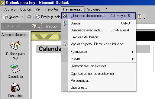 Outlook nos permite tener en una libreta de direcciones todas las direcciones de las personas a las que escribimos correos electrónicos, para que nos sea más cómodo enviar
