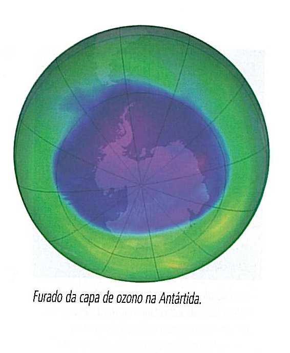 La capa de ozono rodea la Tierra.