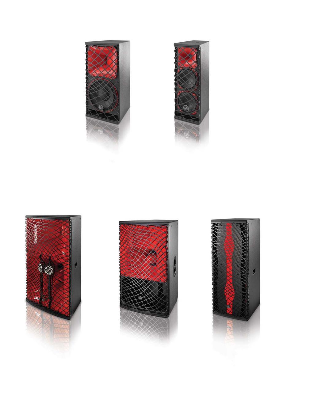 SOUND FORCE SF-10 1 x motor de compresión M-60N 1 x 10P low frequency loudspeaker 1 x M-60N compression driver Vertical or horizontal positioning SF-26 1 x motor de compresión M-34 2 x 6P low