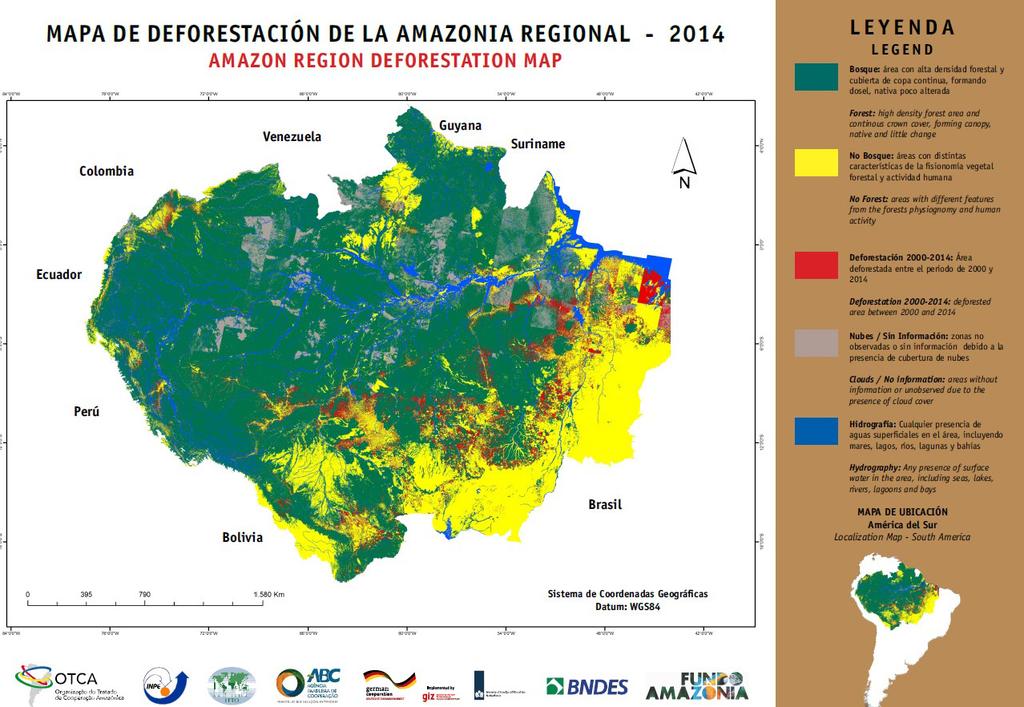 Monitoreo de la Cobertura Forestal en la Región Amazónica Año 3. Número 03.