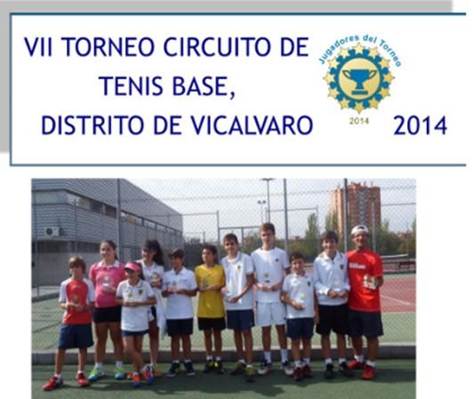 !! 5 Octubre 2014 12 El pasado Domingo 5 de octubre finalizó el torneo circuito de tenis base del distrito de vicalvaro, organizado por el Club de Tenis Alborán.