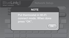 6 Conectar al termostato 6.1 Vuelva a la aplicación y seleccione OK (aceptar).