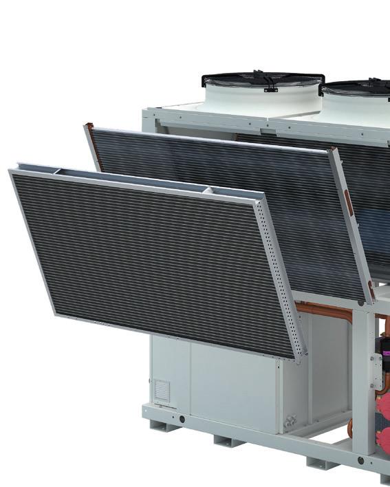 Los condensadores de microcanales permiten una carga de 40% por debajo de cero de ODP de refrigerante R410A.