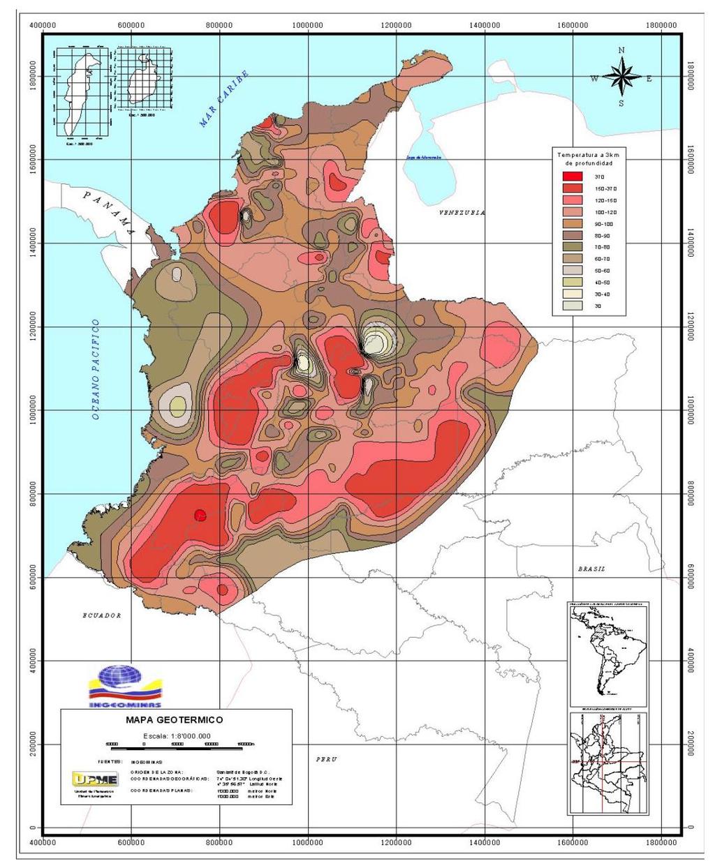 Conocimiento y capacidades en geotermia Análisis de potencial Volcán Nombre 1 Cerro Bravo 2 Ruíz 3 Huila