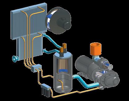 Sistema de tratamiento de condensado AQUAMAT Motor de accionamiento Premium Efficiency Sistema de control superior SIGMA AIR MANAGER Tuberías de condensado Tanque separador de aceite
