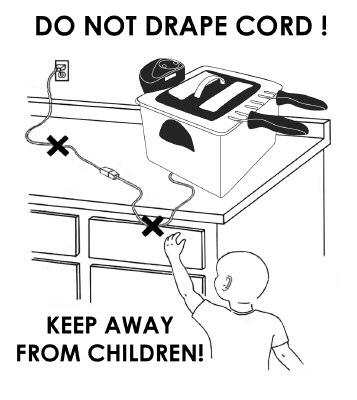 SHORT CORD INSTRUCTIONS 1. A short power-supply cord is provided to reduce risk resulting from becoming entangled in or tripping over a longer cord.
