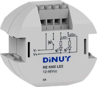 Reguladores Para Tiras LED RE KNX LE2 Regulador para Tiras LED Regulador para tiras LED 12-48Vcc inalámbrico (RF).