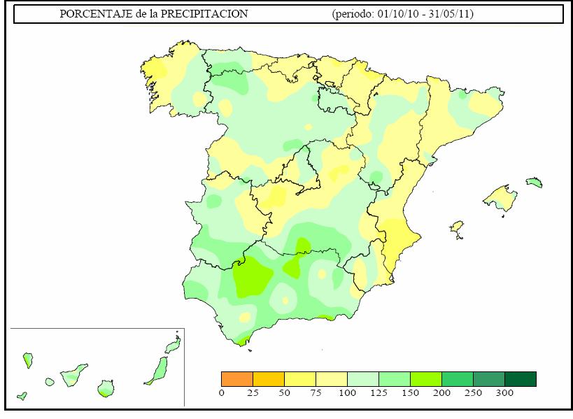 o o Cantidades acumuladas máximas: destacan los 90 mm. totalizados en Molina de Aragón, 76 mm. en La Molina, 54 mm. en Guadalajara, 50 mm. en Daroca, 47 mm.