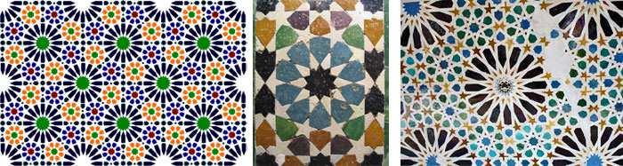 1.3. El mosaico nazarí El diseño del mosaico nazarí es un arte más intelectual que emocional, su base es matemática.