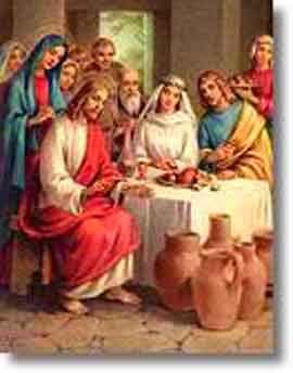 Página 3 de 7 Jesús su Madre: «No tienen vino.» 6. Responde Jesús: «Mujer, que nos va a mí y a tí? Aún no ha llegado mi hora.» 7. Dijo entonces su Madre a los sirvientes: «Haced lo que Él diga.» 8.