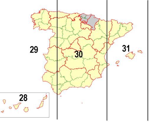 Distribución B.D. por provincias.