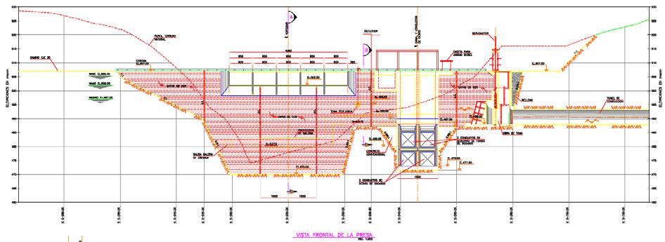 Los planos de la presa en mayor detalle se presentan en el Anexo Digital D1.