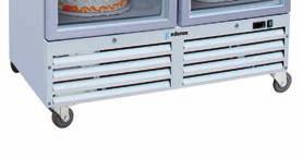 Armario de mantenimiento de congelados: Refrigeración estática mediante 5 estantes evaporadores.