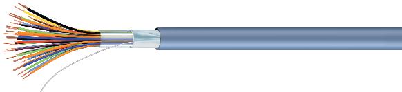 Multipar apantallado - Categoría 3 cubierta PVC y Libre de halógenos (LSZH) Cable teléfonico tipo Multipar apantallado (E02V) APLICACIÓN Para telefonía interior y transmisión de señales hasta