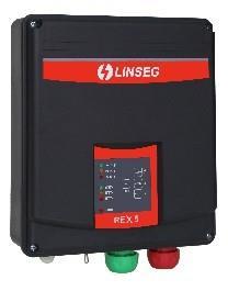 externa a batería Gabinete plastico ABS IP55 ELECTRIFICADOR DE CERCO GANADERO LINSEG REX 65 Electrifica 65Km