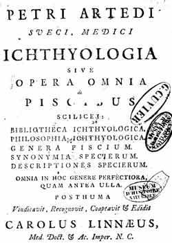 von Linne (1735), Universidad de Upsala. Systema naturae 150 libros.