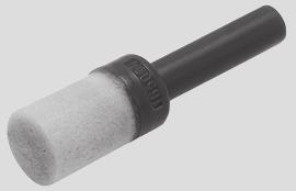 Silenciadores UC Hoja de datos: ejecución con boquilla Símbolo Para reducir el nivel de ruidos de los escapes de aire de componentes neumáticos Para racores QS de 3 10 mm Diámetro del casquillo
