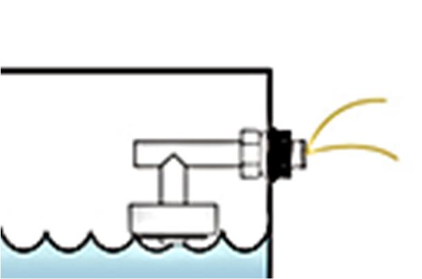 tipo flotador, estos funcionan como pulsadores; Si el flote se encuentra levantado el sensor esta normalmente cerrado, esto significa que en el tanque a dicho nivel existe presencia de agua Si el