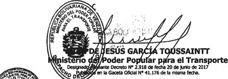 firma de los actos y documentos que a continuación se indican 'aj clrfoátjqn 1) Las transacciones Individuales de los ex trabajadores del extinto Instituto Nacional de Puertos (INP), relacionado con