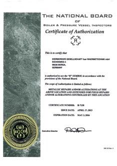 Gestión de la calidad y certificaciones Para la fabricación de nuestros intercambiadores de calor de placas solo utilizamos